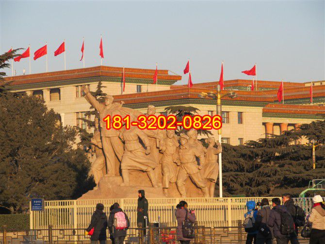 紅軍石雕，廣場景觀石雕 (2)